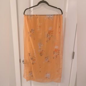 Orange Print Scarf | J Crew